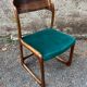 Emile and Walter Baumann walnut sleigh chair 60s