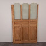 Partition in wood and glass 128 cm