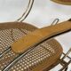 Vintage rocking chair brass bentwood design 1970s