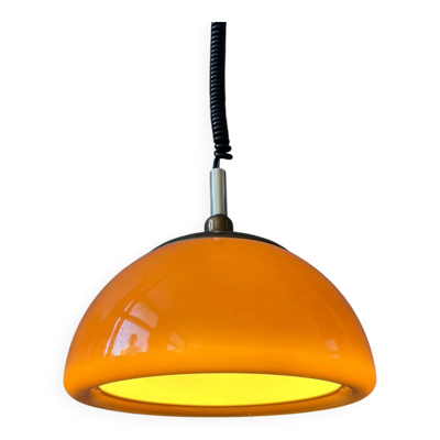 Lampe à Suspension Vintage Cosack Leuchten Plexiglas Marron - Orange
