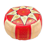 Handmade handmade camel red fes Poufs 40 x 25 cm