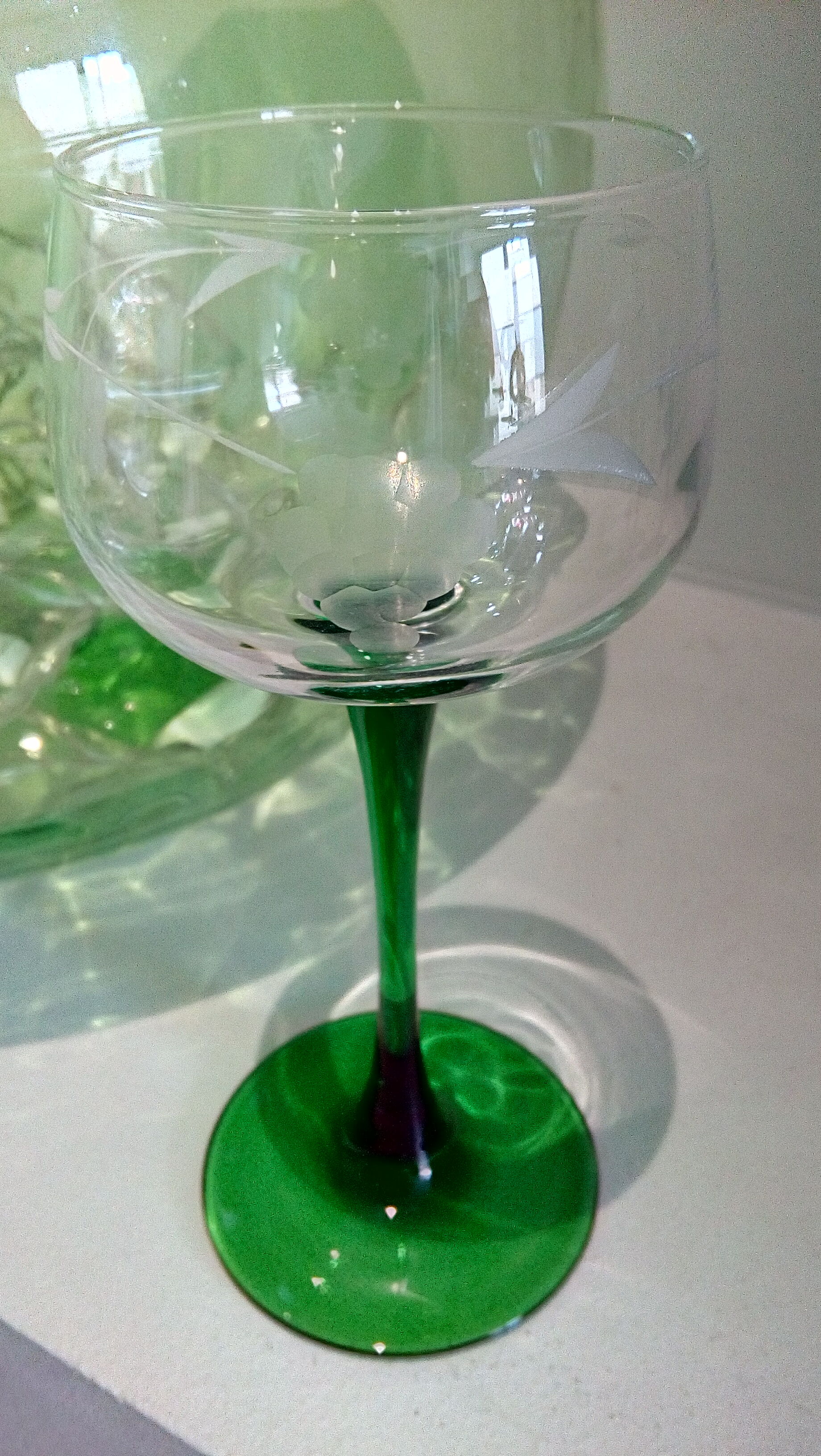 Set of 6 glasses of Alsace wine