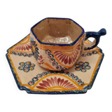 Henriot Quimper breakfast cup, 1920/30