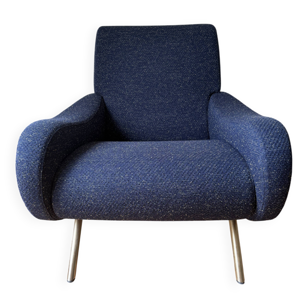 Fauteuil Lady 720 de Marco Zanuso pour Cassina, tissu Raf Simons × KvadratF