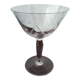 4 champagne glasses in engraved crystal