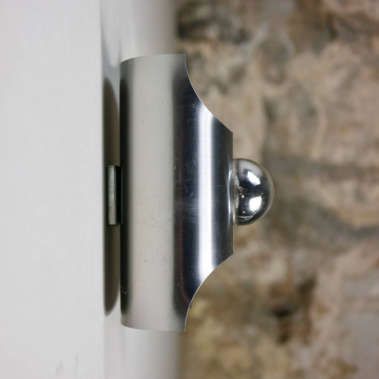 70s chrome wall light