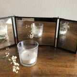 Triptych barber mirror 41.5 x 15 cm