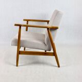 Chaise beige vintage, années 1970