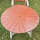 Ancien salon de jardin en bois design 50-60