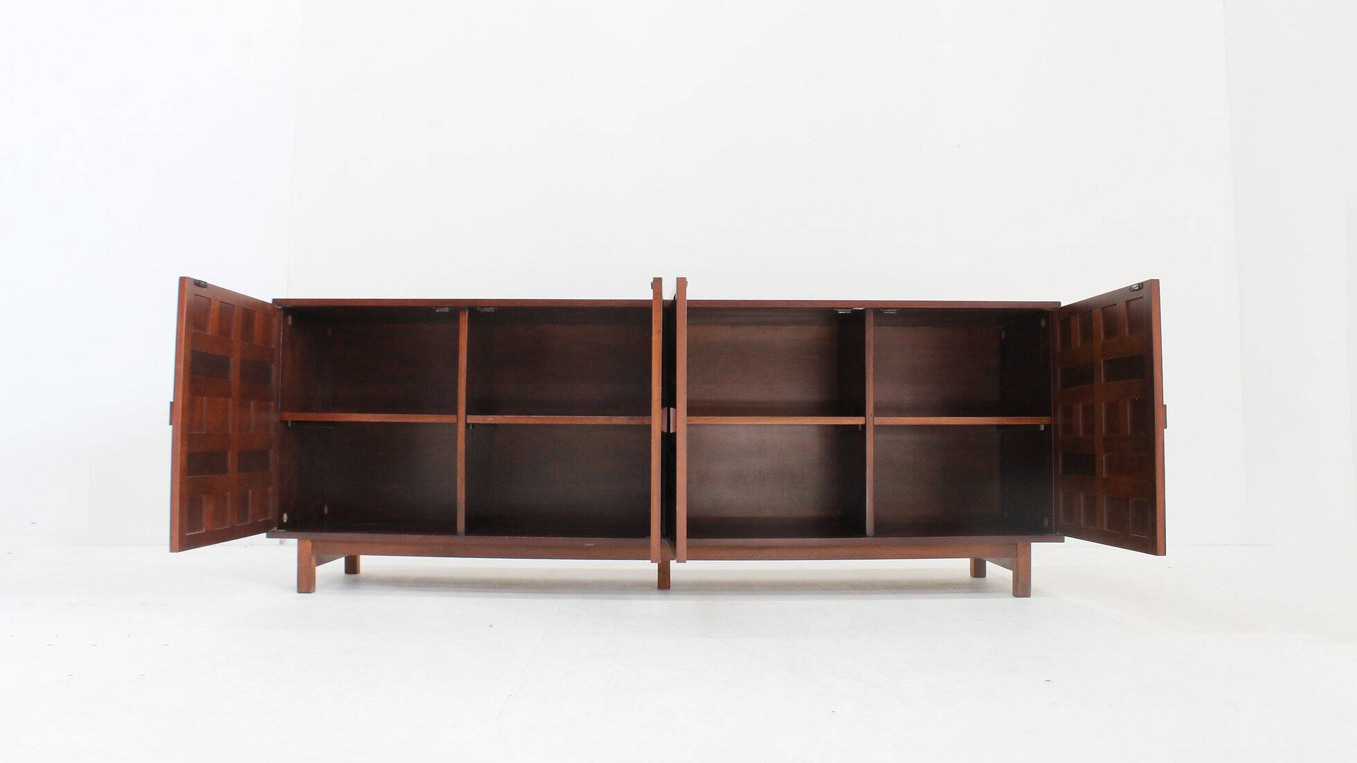 Vintage Spanish brutalist sideboard credenza