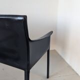 Italian designer leather bench, Enrico Pellizzoni