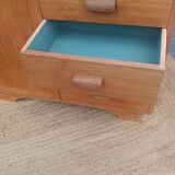 Vintage wooden sideboard – 4 drawers and cupboard