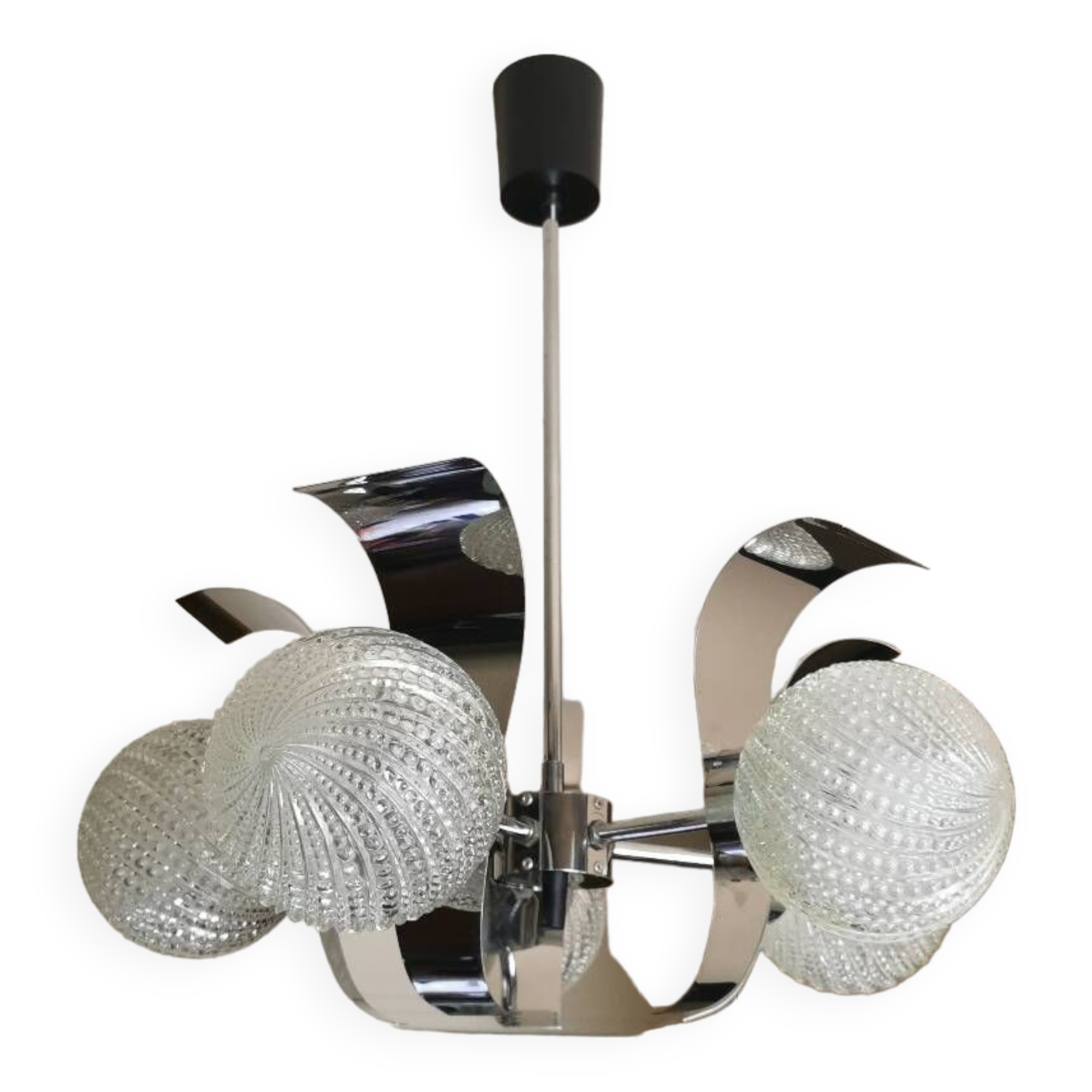 Vintage Space Age chandelier 5 lights