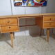 Vintage desk Ekawerk compass feet 50s