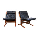 Siesta leather armchairs, Ingmar Relling, Norway, 1960