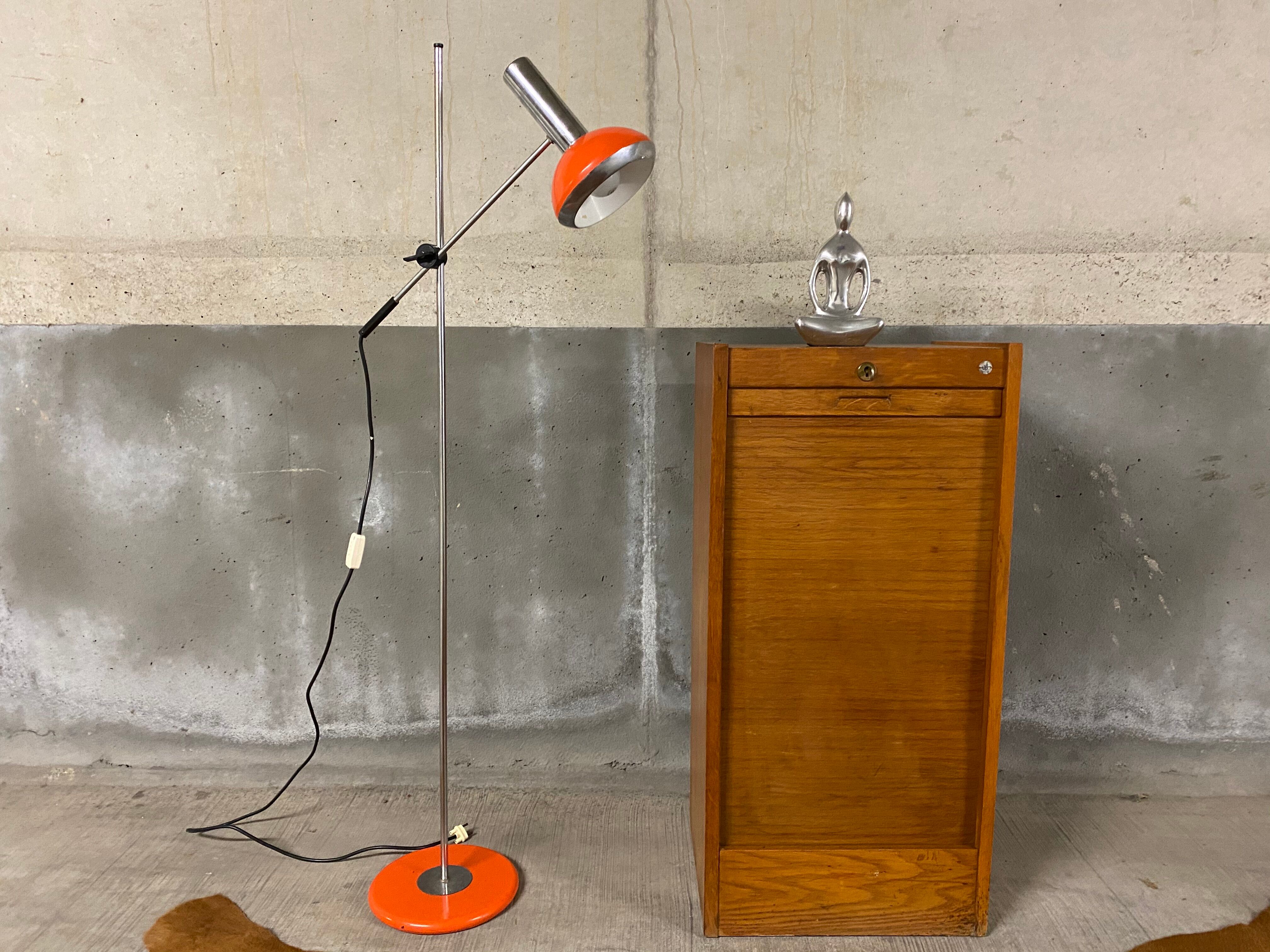 industrial furniture notary binder has vintage J-B curtain 1960S