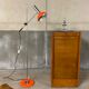 industrial furniture notary binder has vintage J-B curtain 1960S