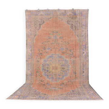 Tapis en laine vintage Oushak Sku2316