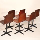 Set of 6 chairs Pagholz foot star