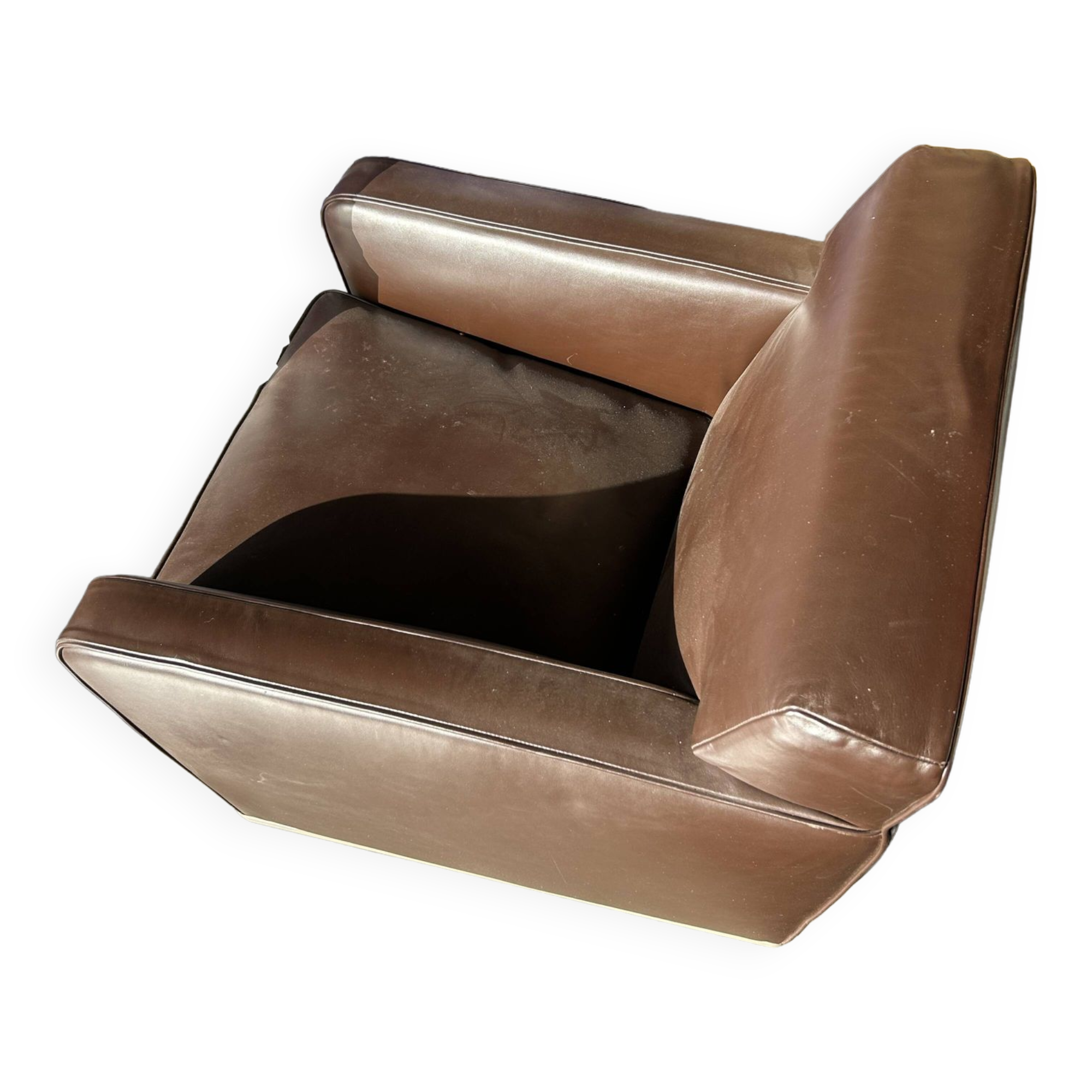 Imprimatur Max Alto armchairs brown leather