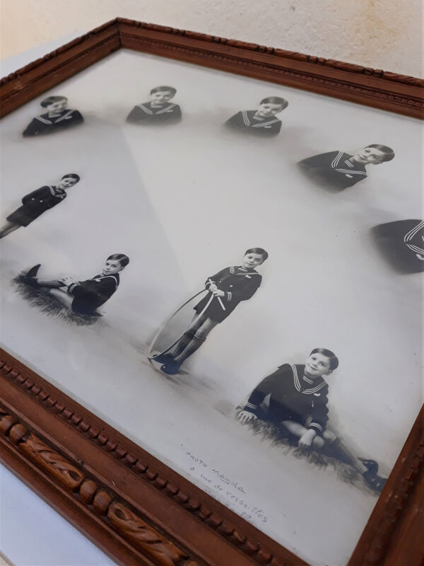 Cadre photo ancienne enfant ''Minot Marseillais