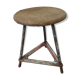 Metal and wood industrial stool
