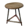 Metal and wood industrial stool