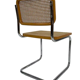 Lot de 4 chaises Cesca modèle b32 en chrome fabriqué en italie par Marcel Breuer