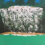 Huile sur toile, cascades/sillans