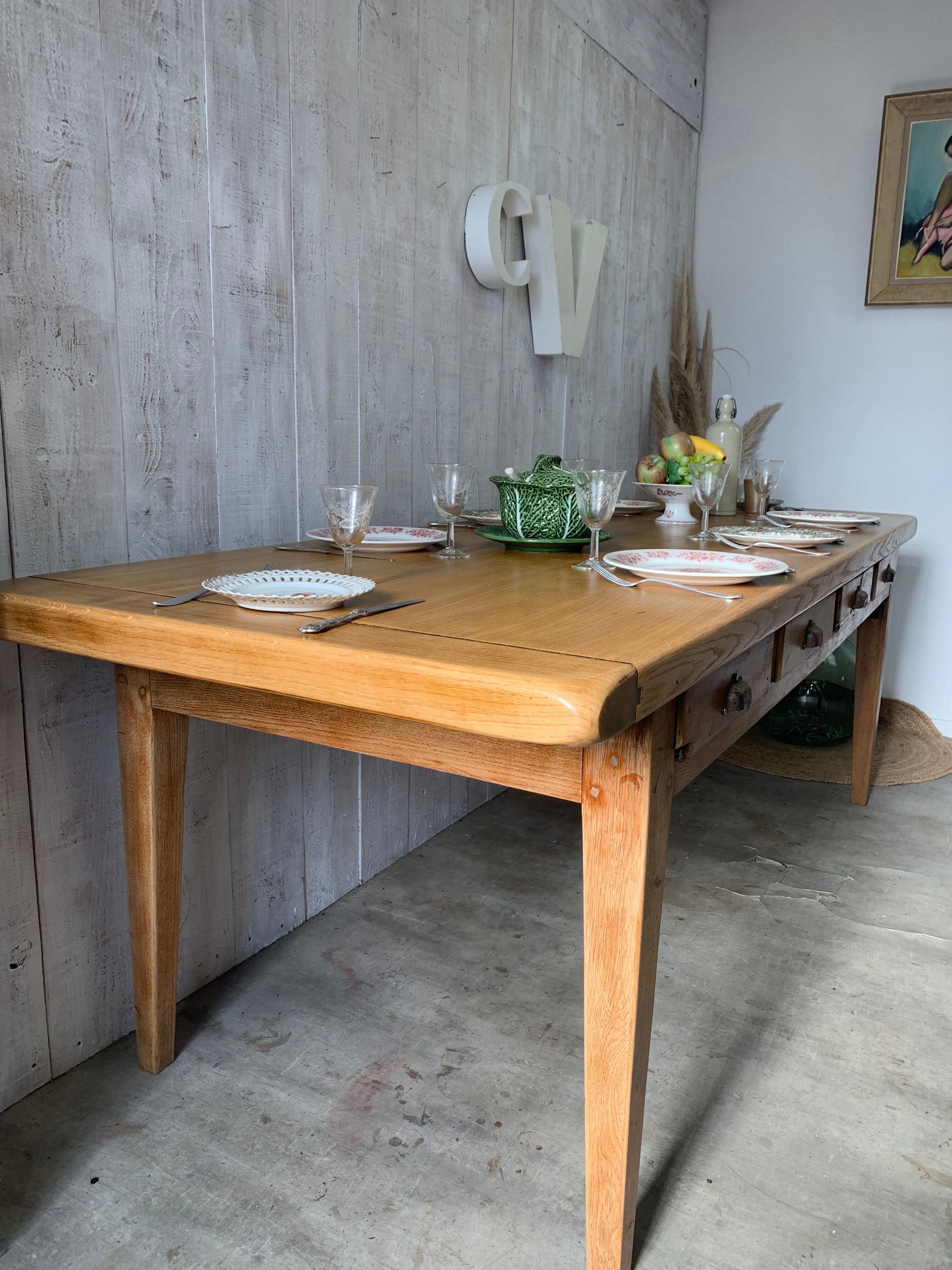 Farmhouse table 230x85cm vintage
