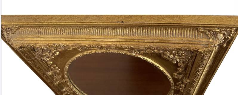 Giltwood mirror in the Louis XV style, first half of the 20th century