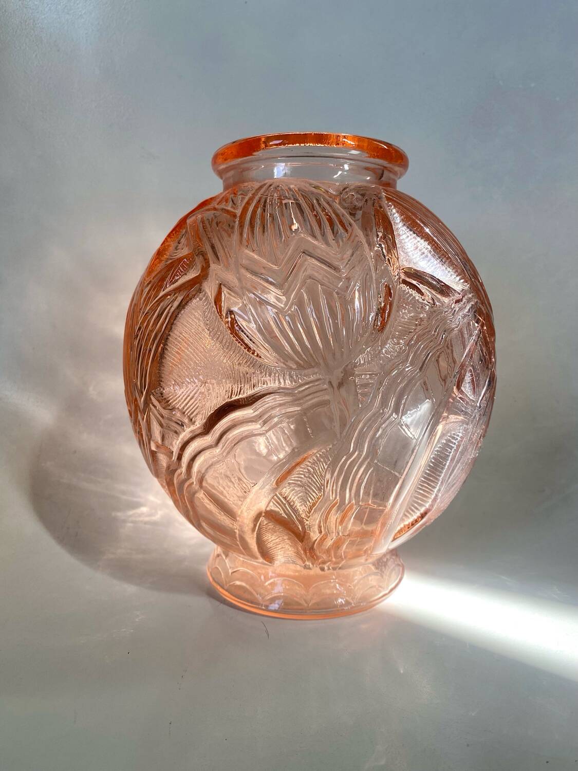 Vase art déco tulipes pierre d’avesn