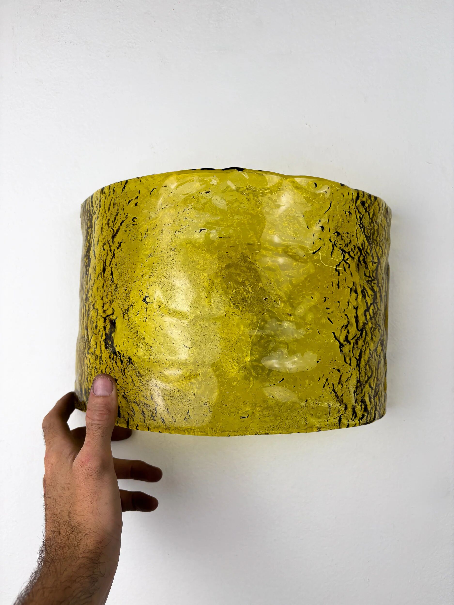 Carlo Nason for Mazzega Murano glass wall sconce, Italy circa 1970s
