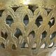 Old vintage oriental lantern pendant lamp in brass