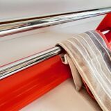 Orange towel rack by Syla from the 70s