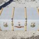 Vintage wooden travel trunk stamped bagage j.m.g.é.