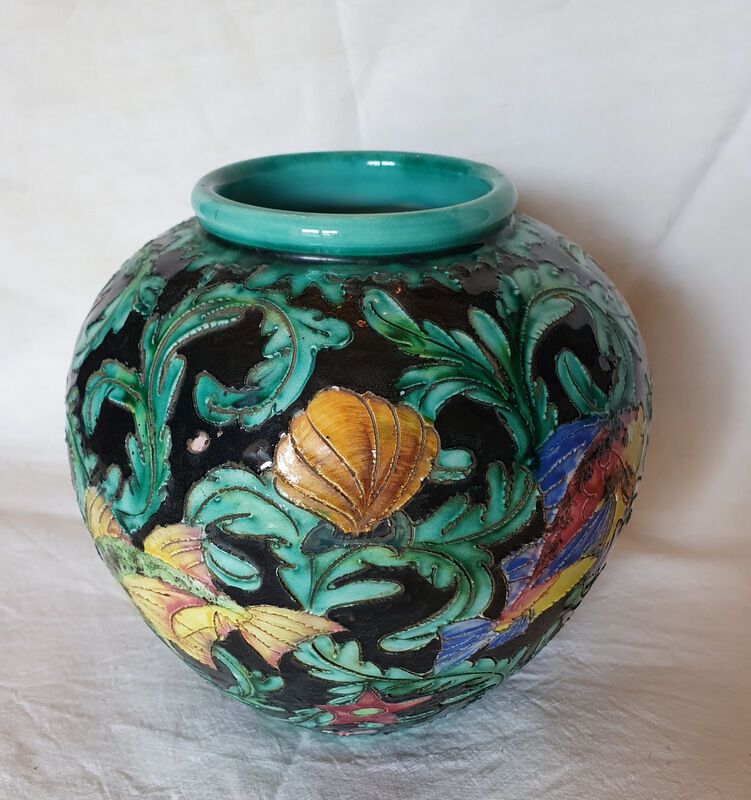 Important vase Cerart Monaco numbered and stamped