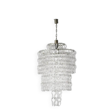 Angelo Mangiarotti Murano glass ceiling light model Giogali