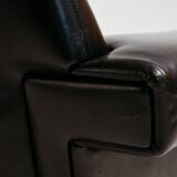 Two-seater leather sofa