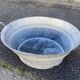 Vintage zinc basin 60 liters