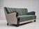 1960s, Danish 3-seater sofa, furniture wool, oak wood.