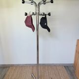 Vintage 1960s chrome parrot coat rack