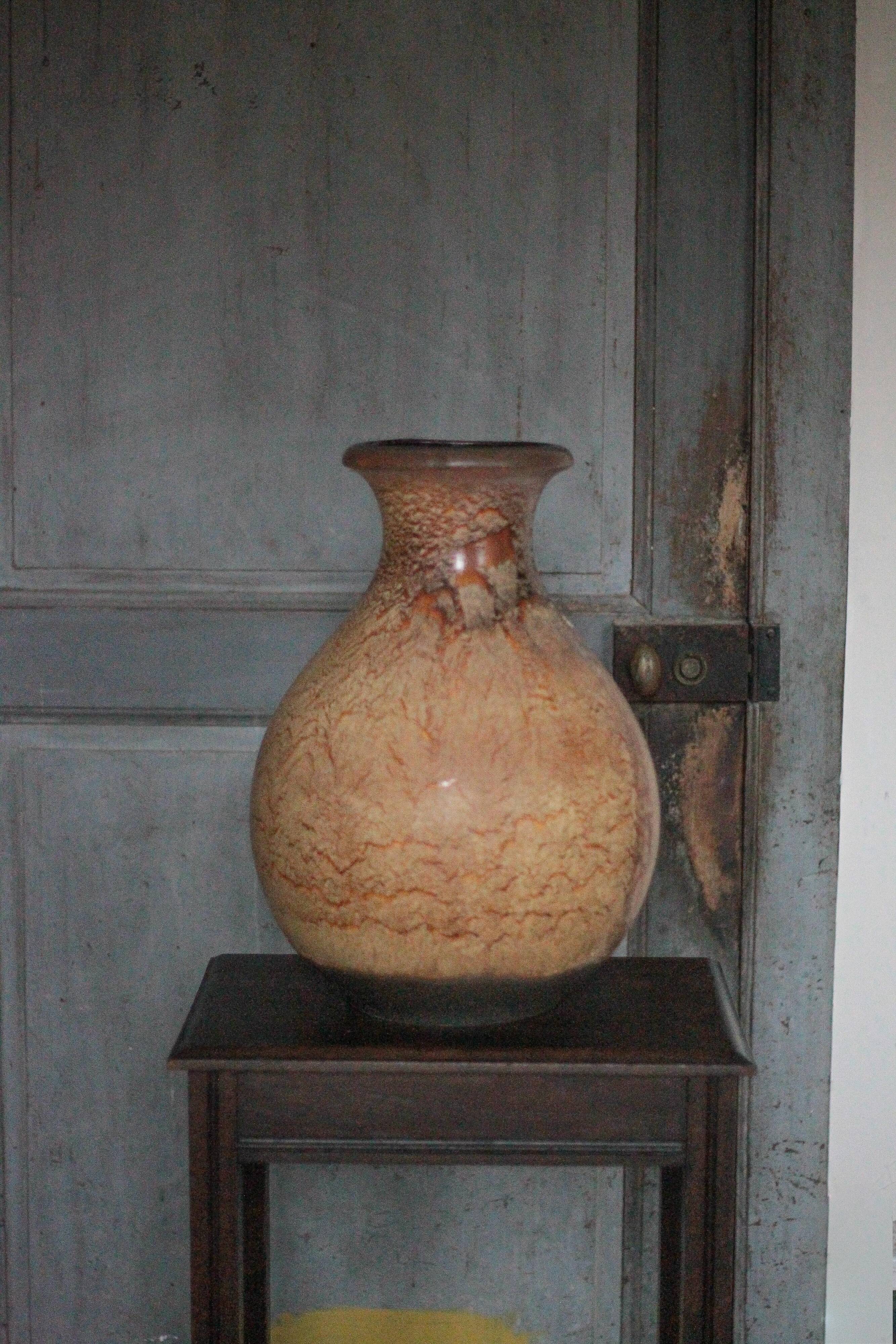 Large ceramic vase 495-48 West Germany, decorative vase, flower pot