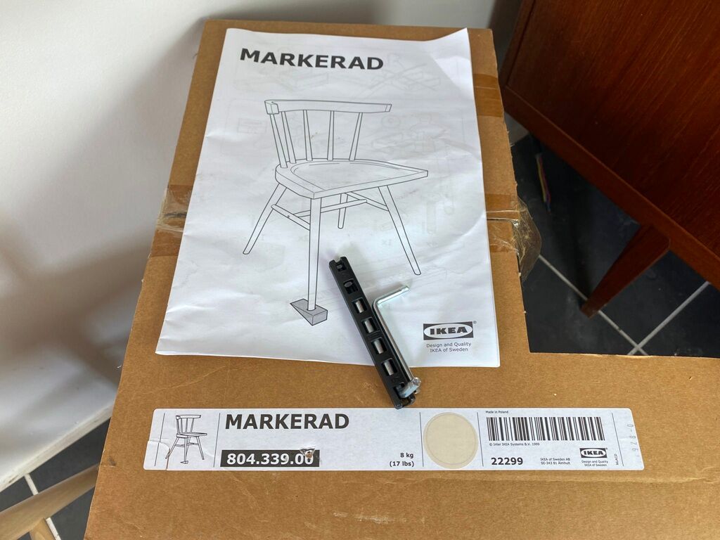 m*c様 レアIKEA Virgil Abloh Markerad チェア Virgil Abloh x IKEA 'MARKERAD' Chair - Limited Edition