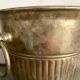 Patinated silver metal champagne bucket