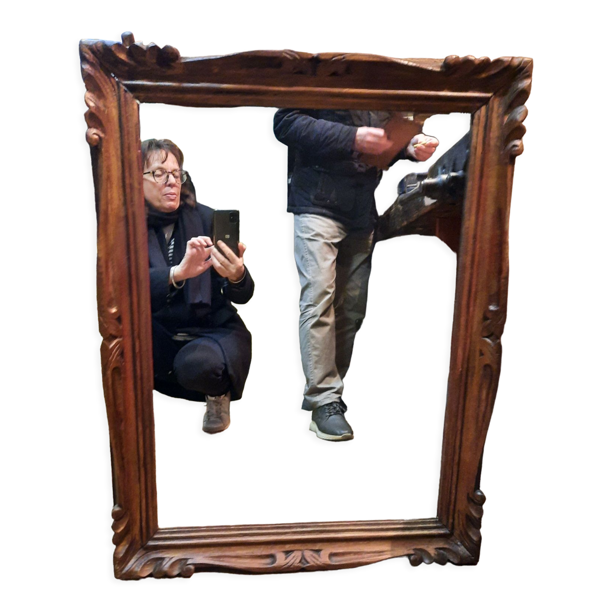 Miroir en bois doré