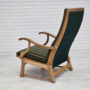 Chaise à bascule danoise à dossier haut, très bon état d'origine.