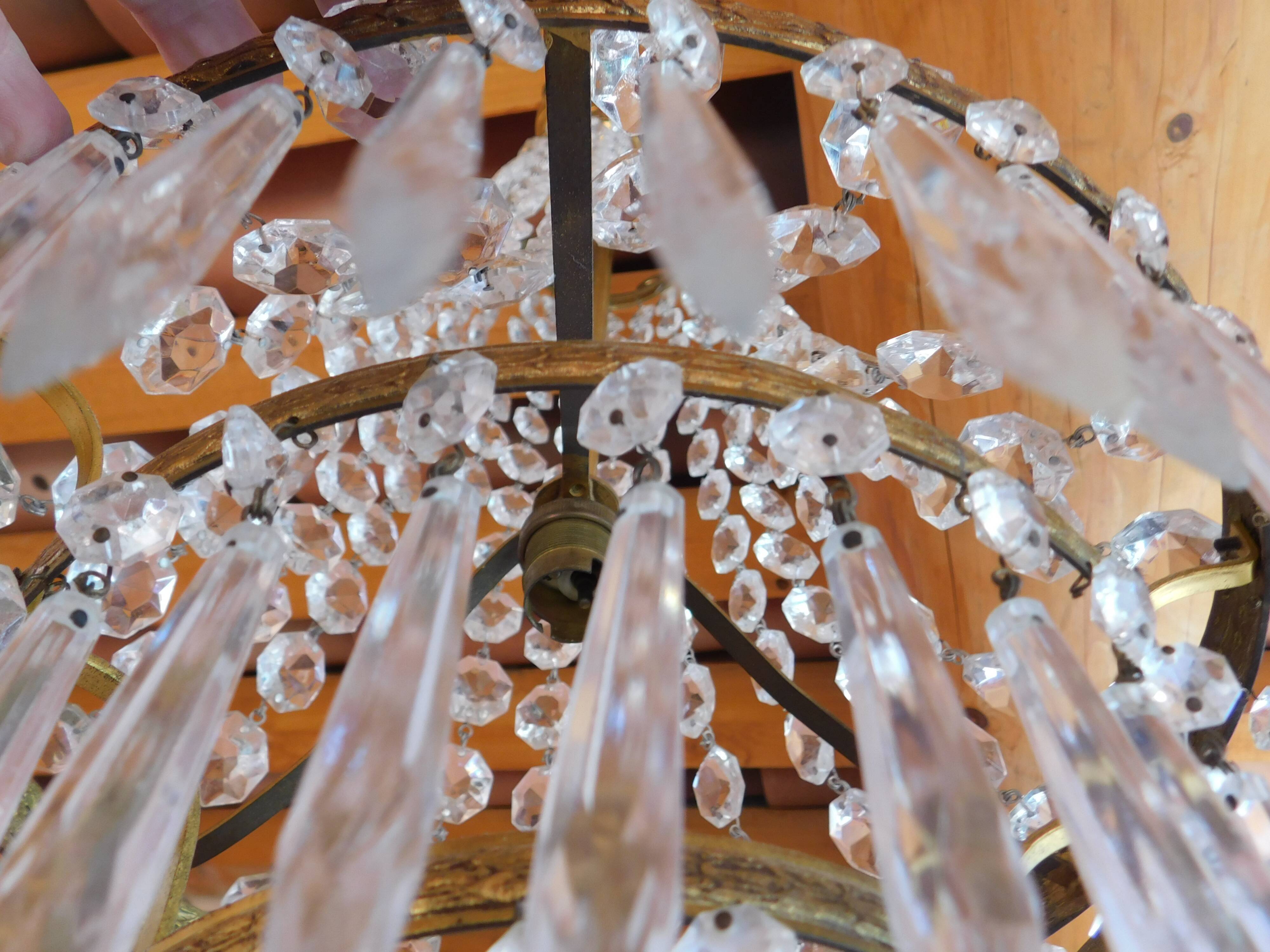 Hot air balloon chandelier pampilles ø 30 cm