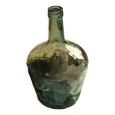 Bonbonne verre vert martelé bulles