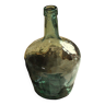 Bubble hammered green glass carboy